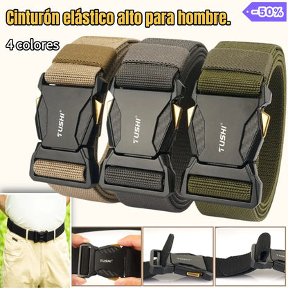 [Segunda peça a metade do preço] Novo Cinto Elástico Alto para Homem