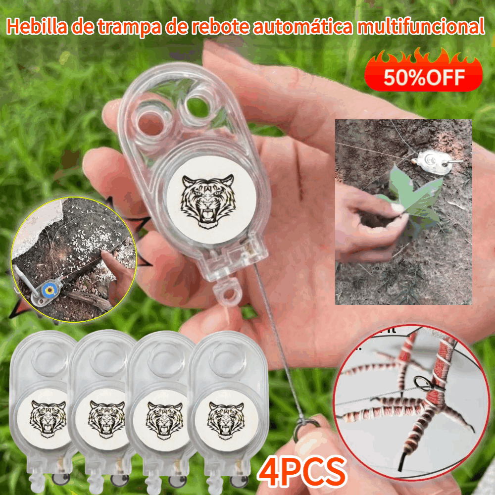 🐓🐦🔥Armadilhas de Mola para Exterior 4/8, Armadilha Autoblocante de Alta Sensibilidade