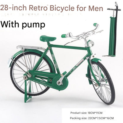【2 Fahrzeuge】 1:1 Replik, handmontiertes 28-Bar-Fahrradmodell