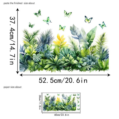 🌸Decalque de Janela com Ramo de Flores Coloridas