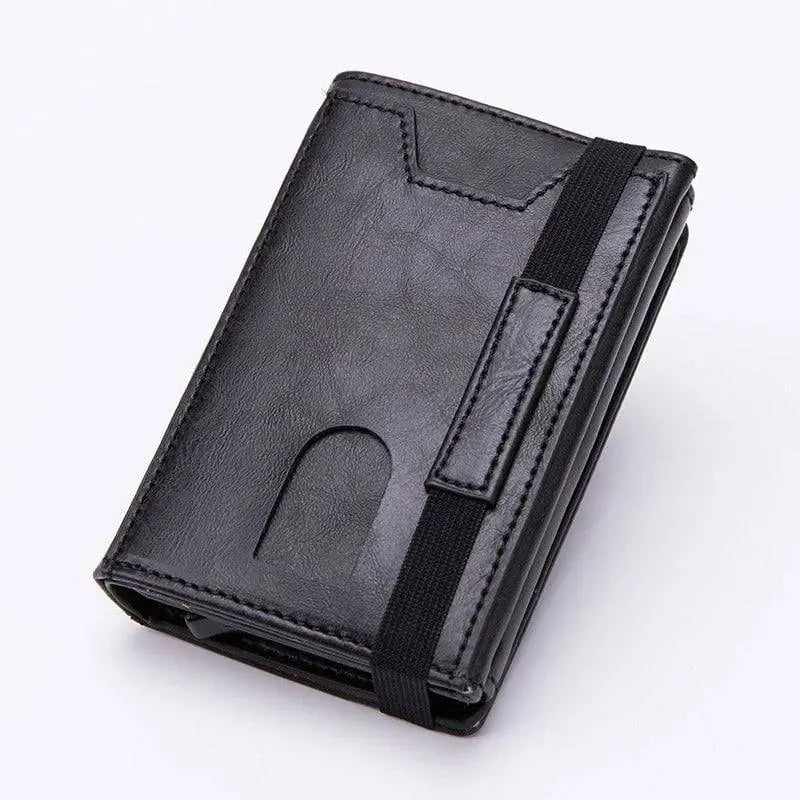 🎁Carteira RFID em pele anti-roubo de grande capacidade.
