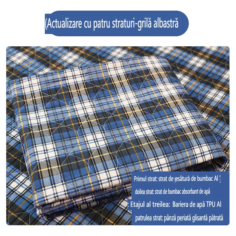 🛌Absorvente para fraldas geriátricas lavável de quatro camadas e respirável