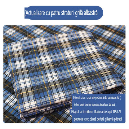 🛌Absorvente para fraldas geriátricas lavável de quatro camadas e respirável