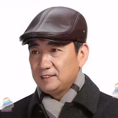 🐏【Acquista 1 e ricevi 1 gratis】 Cappello in pelle di pecora regolabile per uomo.
