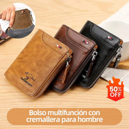🔥Acquista 1 e ricevi 1 gratis🔥2025 Portafoglio antimagnetico da uomo in morbida pelle e grande capacità