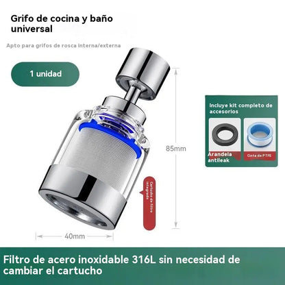 🔥💦Aerador de filtro universal com interface em aço inoxidável