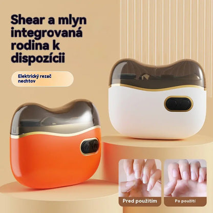 ✂️💅🔥🔥 Lixa de unhas elétrica multifuncional, corta-unhas elétrico com proteção anti-beliscão