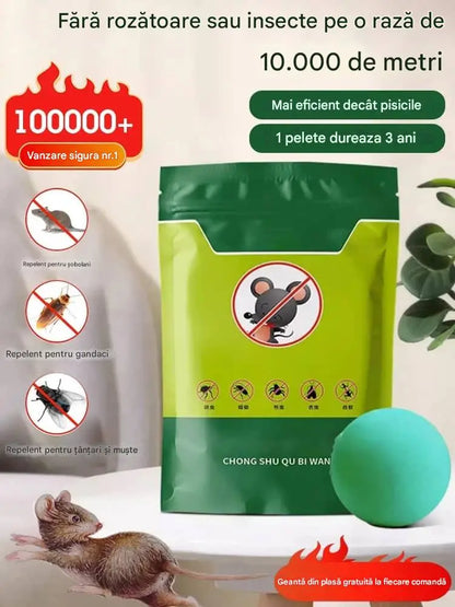 【Preço super baixo - 🔥 Últimos três dias】 Comprimidos poderosos anti-ratos e anti-insetos com cristais de gelo em forma de flor.