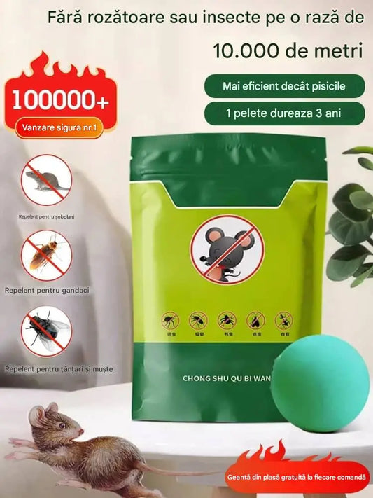 【Preço super baixo - 🔥 Últimos três dias】 Comprimidos poderosos anti-ratos e anti-insetos com cristais de gelo em forma de flor.