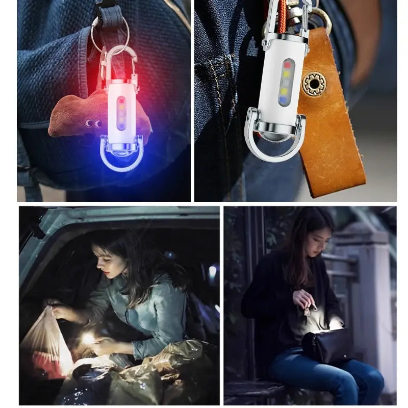 🔥Grande oferta🔥Mini lanterna de porta-chaves super brilhante e à prova de água com 8000 lúmens de potência