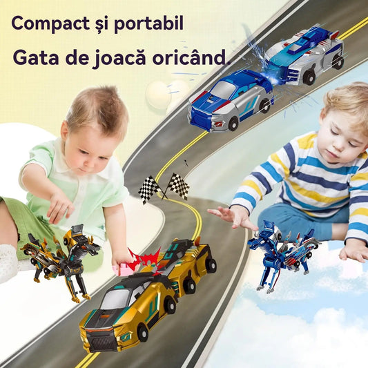 🎁Oferta especial✨Carro de dinossauro transformador com colisão