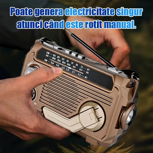 🏕️Lanterna de rádio AM portátil e multifunções