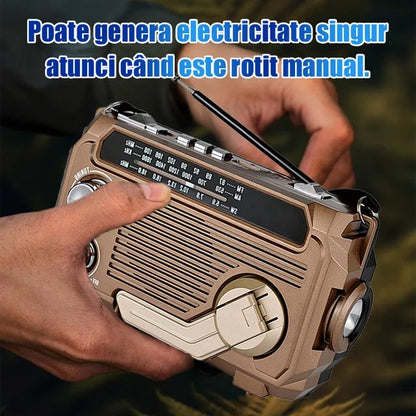🏕️Lanterna de rádio AM portátil e multifunções
