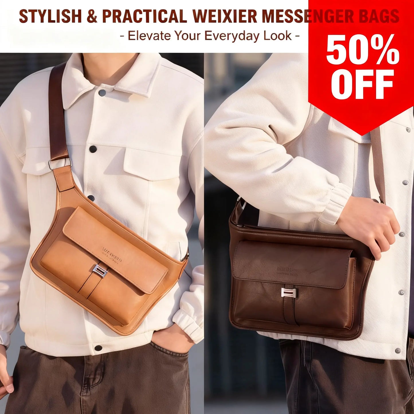 🎁Bolsa de ombro simples, impermeável e com grande capacidade, fabricada em pele sintética PU portátil de alta qualidade.