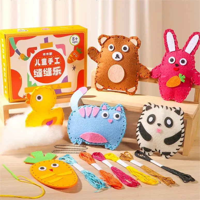 🧵Kit de costura faça-você-mesmo interessante para crianças