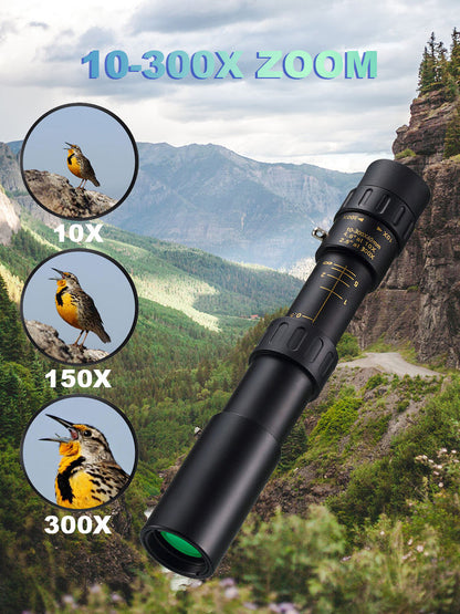 🔥Špeciálna ponuka🔥Monokulárny ďalekohľad con vysokým rozlíšením, zoom 10-300x 