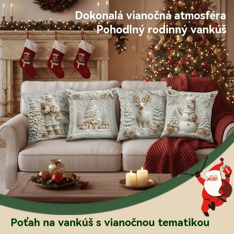 🎅Promoção de Natal: 49% de desconto🎄 Fronha de Natal 【Conjunto de 4 peças】