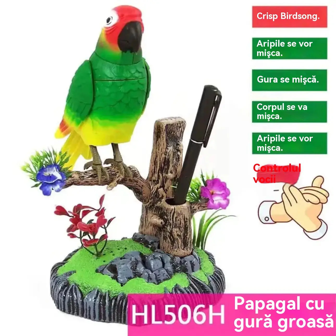 🔥【SCONTO DEL 39%】Decorazioni per uccelli a controllo vocale