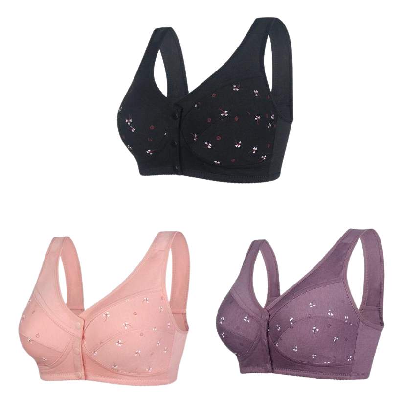 ✨【1 bag/3 pound】💞[40-105kg]Elegantná bavlnená podprsenka na gombíky vpredu pre ženy stredného veku🎉ZĽAVA 49 % 