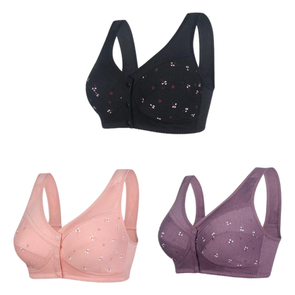 ✨【1 bag/3 pound】💞[40-105kg]Elegantná bavlnená podprsenka na gombíky vpredu pre ženy stredného veku🎉ZĽAVA 49 % 