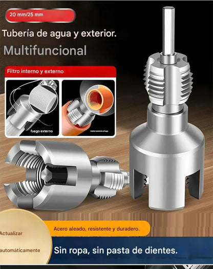 ✔️20mm+25mm🛠️ Novo tipo de broca com abridor de roscas integrado para tubos de água internos e externos (aplicável a PPR, PEPVC)