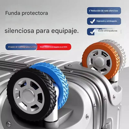 🛒Capa de borracha para roda de bagagem