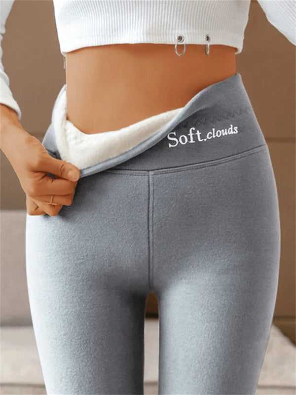 🔥【P-5XL】Leggings térmicas de caxemira com cintura subida para o outono e inverno de 2025