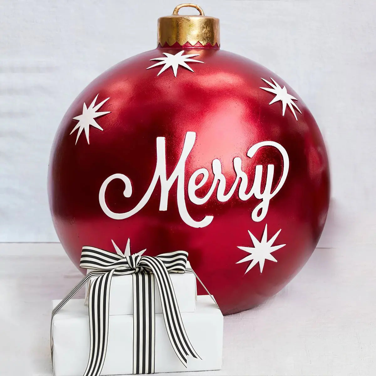 🎃🎅【Compre um e leve outro grátis】👻🎄 Bola Decorativa Insuflável em PVC para Uso Exterior – Perfeita para o Halloween e o Natal