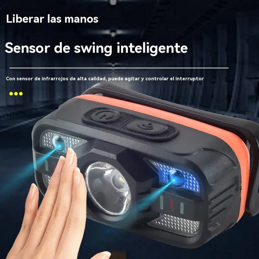 🌟💡Fari a LED a induzione con ricarica USB intelligente