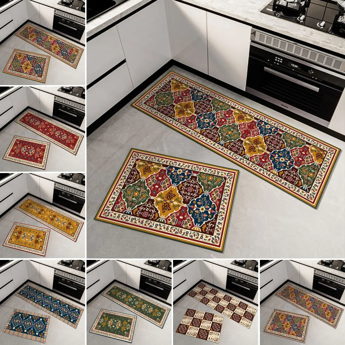 🛒Compre um, leve outro grátis👉【40*60+40*120cm】Ideal para uso doméstico🔥Tapete super absorvente