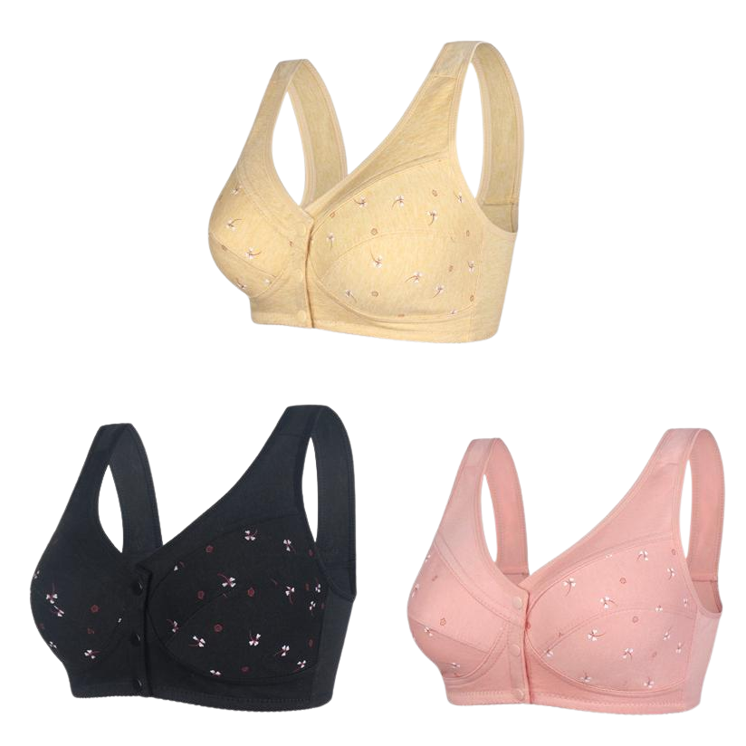 ✨【1 bag/3 pound】💞[40-105kg]Elegantná bavlnená podprsenka na gombíky vpredu pre ženy stredného veku🎉ZĽAVA 49 % 