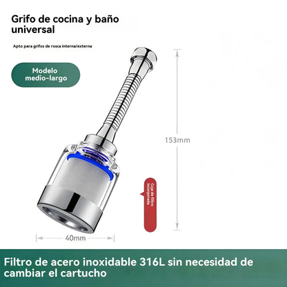 🔥💦Aerador de filtro universal com interface em aço inoxidável