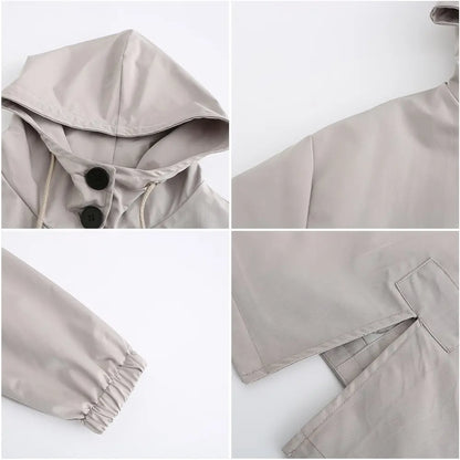 🔥【S-5XL】Novo casaco corta-vento de manga comprida para uso diário feminino