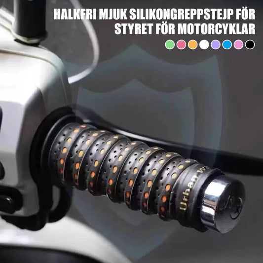 💯Fita de silicone macio antiderrapante para guiador de moto/bicicleta