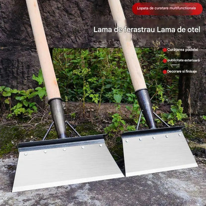 🐖🐏🐓A pá de aço manganês para limpeza de estrume é ideal para jardinagem, ajudando a remover ervas daninhas e fertilizantes.
