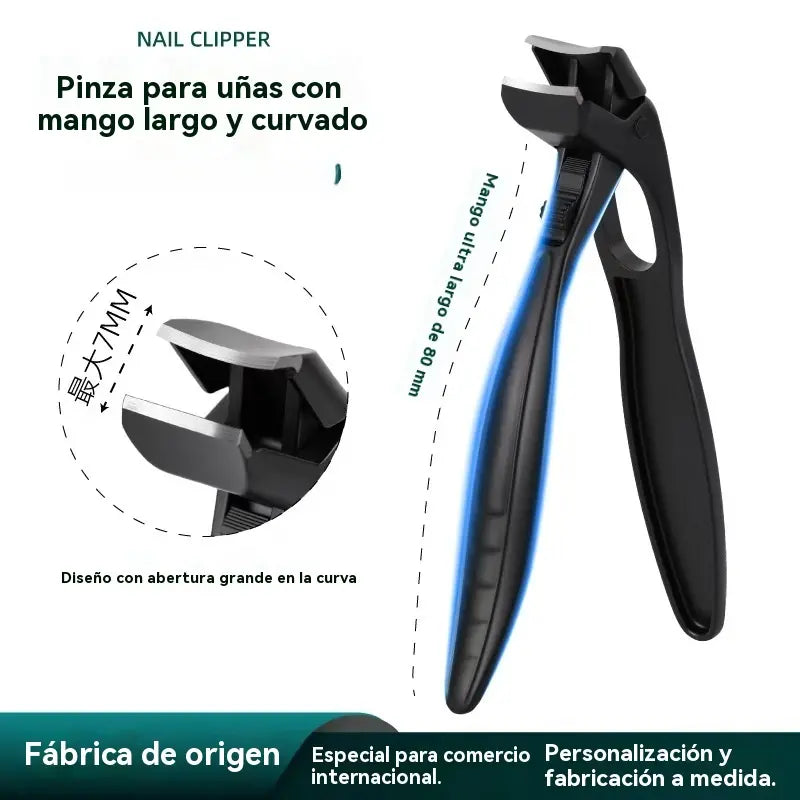 🔥Cortador de unhas curvo em aço inoxidável: ergonómico e fácil de utilizar para os idosos