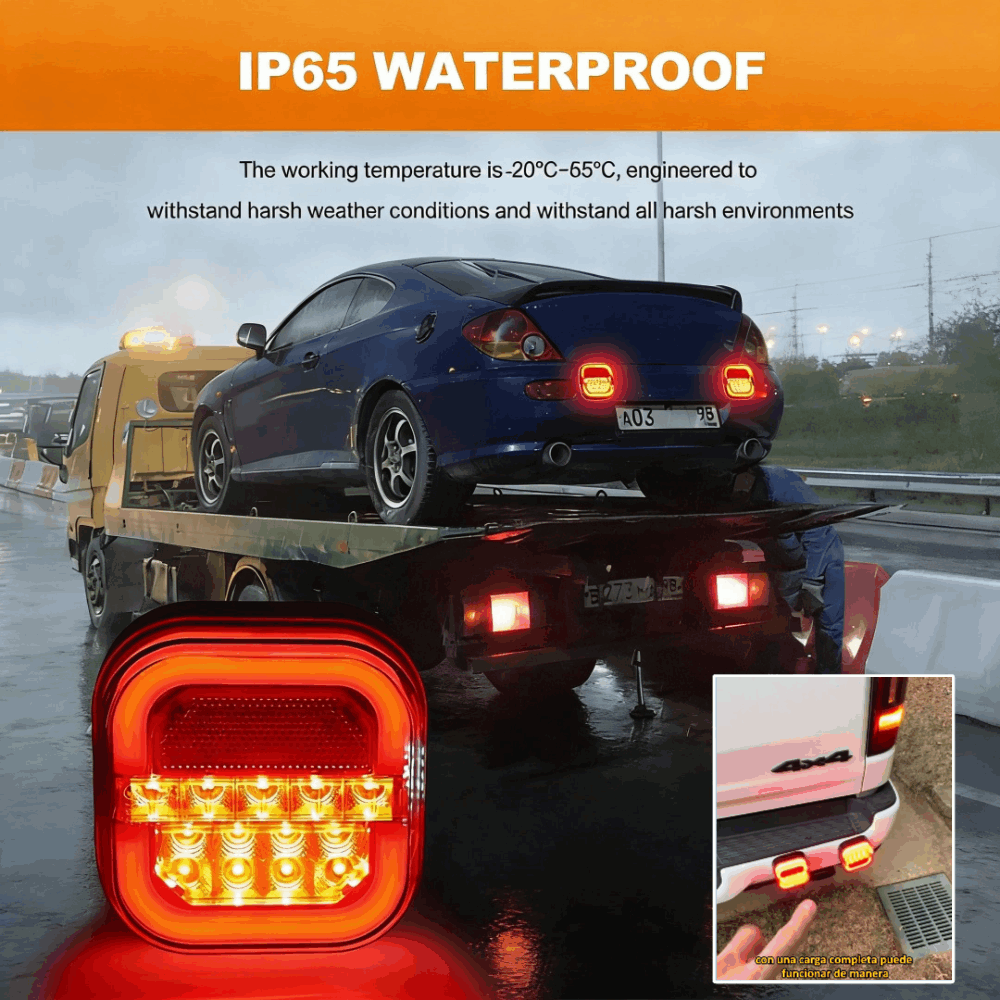 🚦 Luzes LED para reboque de automóveis