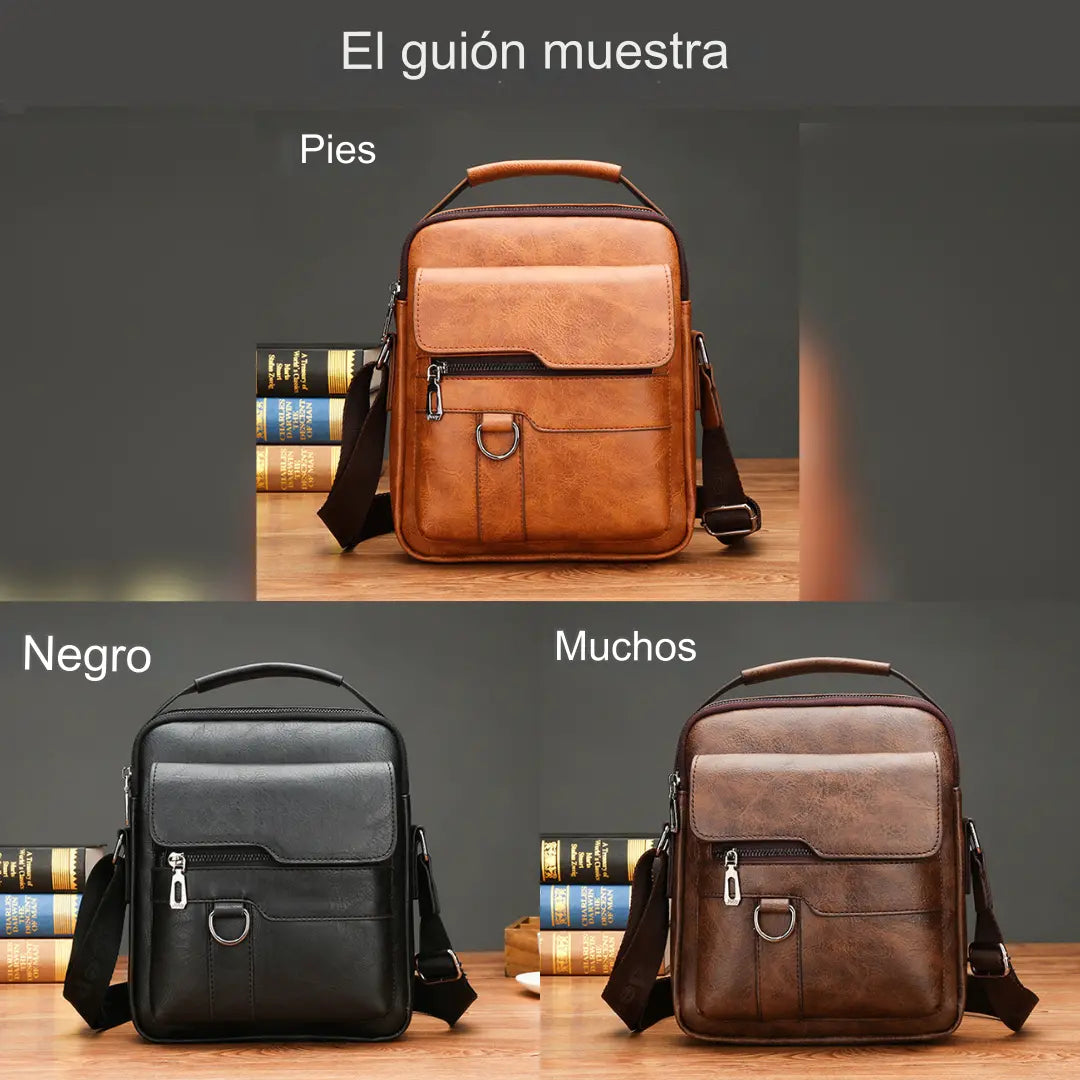 👜 Borsa casual in pelle di vacchetta da uomo alla moda