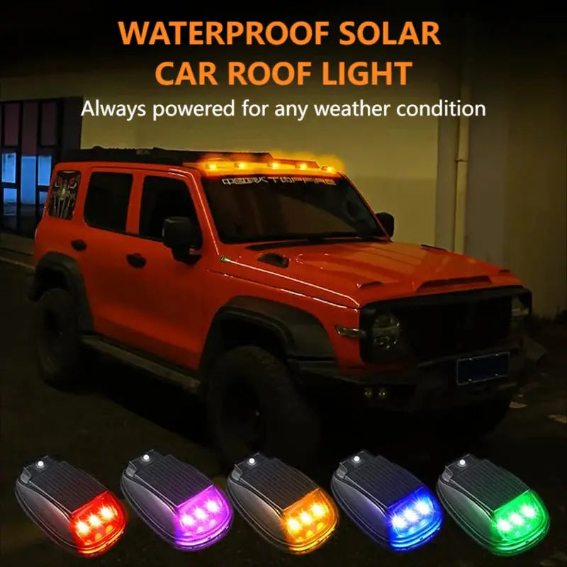 🎁💡 Luz solar para o tejadilho do automóvel: à prova de água, com comando, fácil de instalar 🚗✨