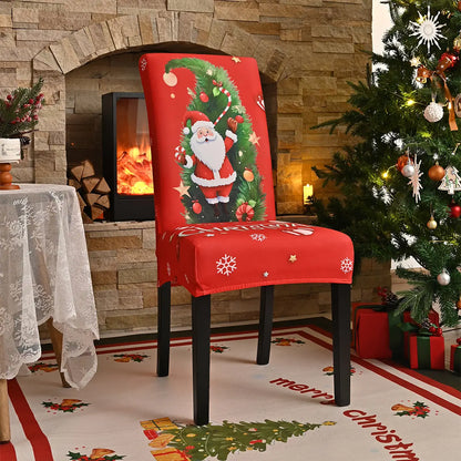 🎉Novas capas de cadeira elásticas estampadas para o Natal de 2025