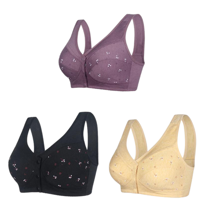 ✨【1 bag/3 pound】💞[40-105kg]Elegantná bavlnená podprsenka na gombíky vpredu pre ženy stredného veku🎉ZĽAVA 49 % 