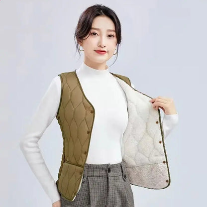 🔥【M-5XL】Casaco de lã confortável com botões