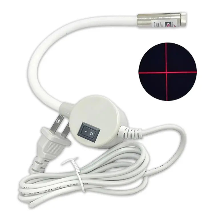 🧵✨Luz laser infravermelho magnético para posicionamento de máquinas de costura.