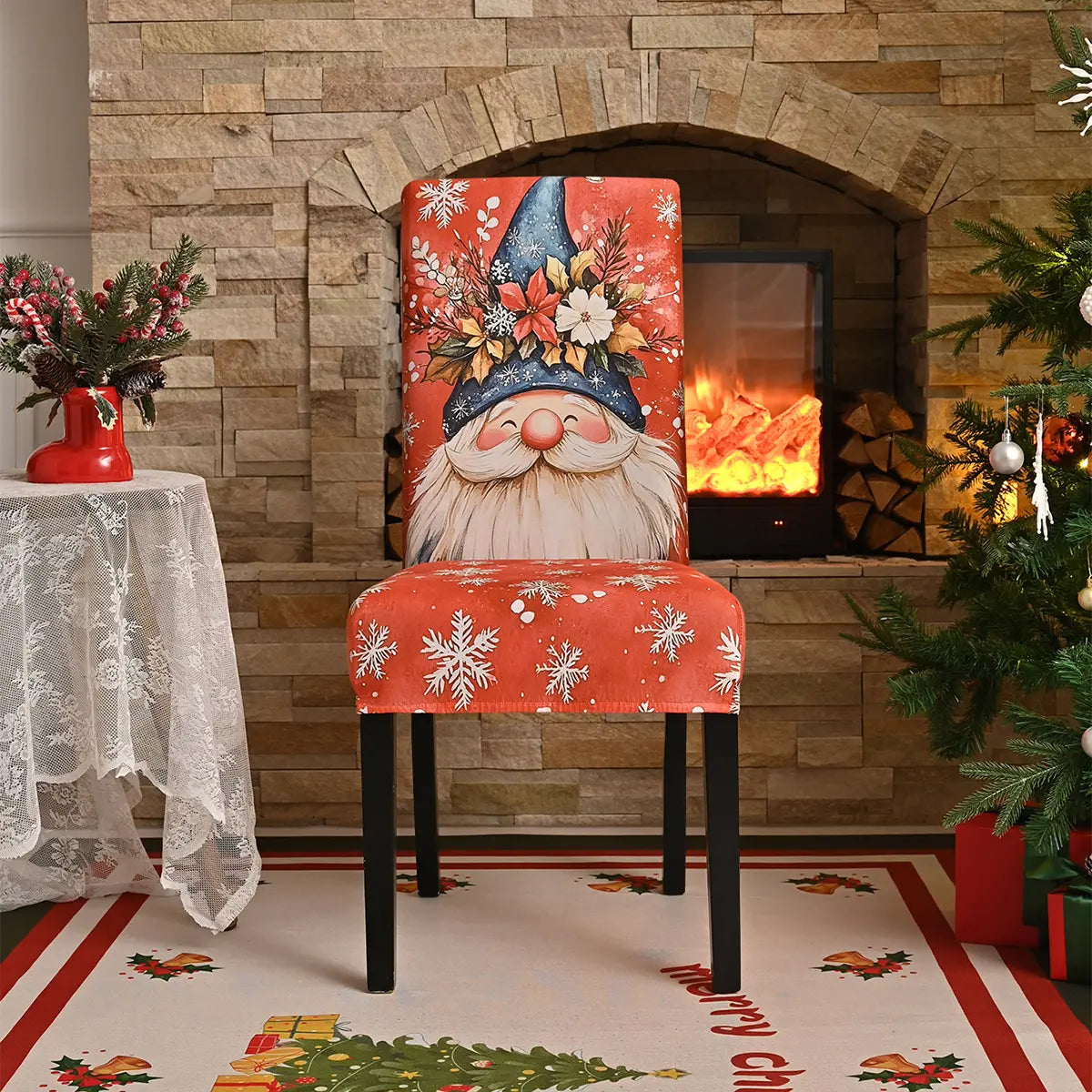 🎉Novas capas de cadeira elásticas estampadas para o Natal de 2025