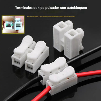 【🔥Compre 100 e leve 100 grátis】 Conectores de fios domésticos Conector rápido tipo push