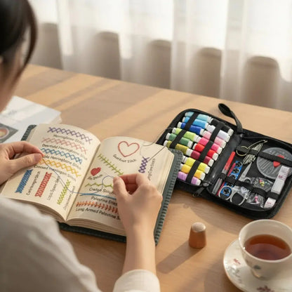 🌸🌸Caderno de amostras de costura para entusiastas do bordado em linho
