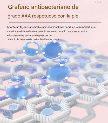 🔥🌈【5/10 peças】Almofada lavável de algodão antibacteriano e grafeno
