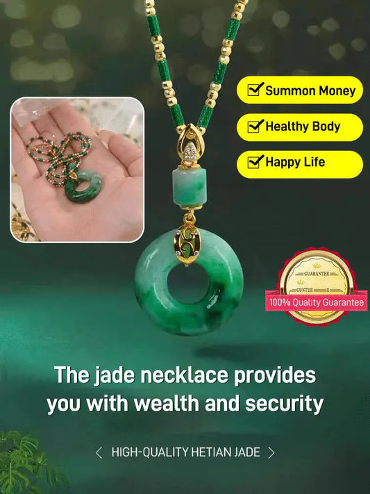 🔥PROMOÇÃO IMPERDÍVEL DE 2025🔥 Fivela de Oração em Jade de Hetian