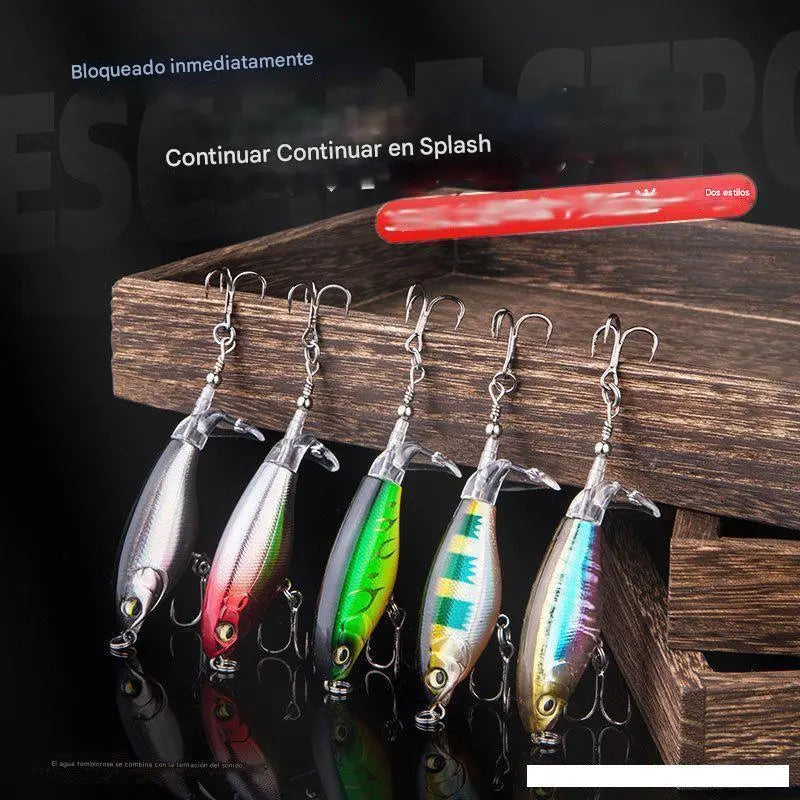 🐟🎣【6/12/18 pezzi】Esca con elica a trattore bionica per pesciolini