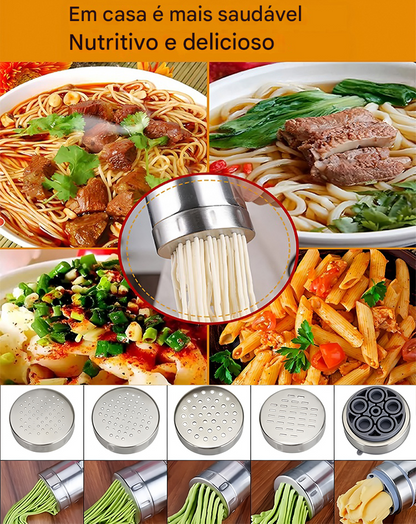 🍜💥Utensili da cucina - Macchina per la pasta manuale con cinque stampi
